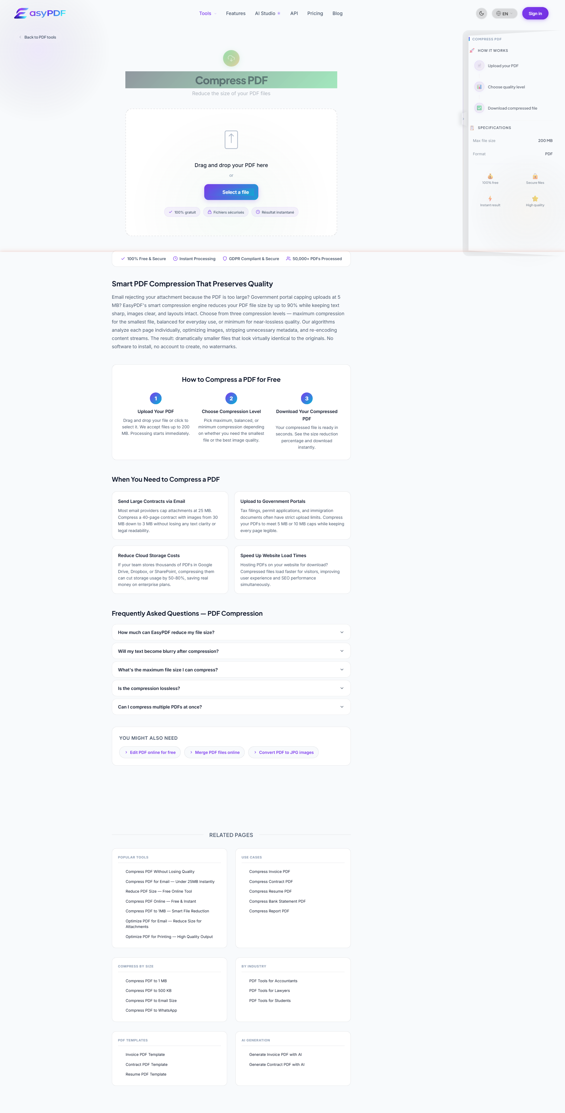 Contract PDF volgens Iron Mountain Nederland comprimeren — EasyPDF