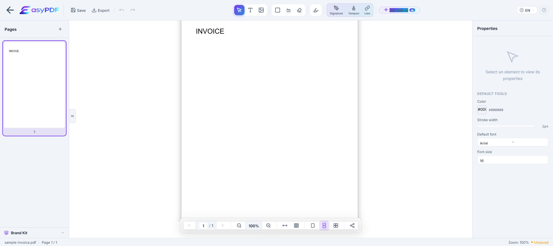 Edit CV PDF mematuhi UU PDP 27/2022 — EasyPDF