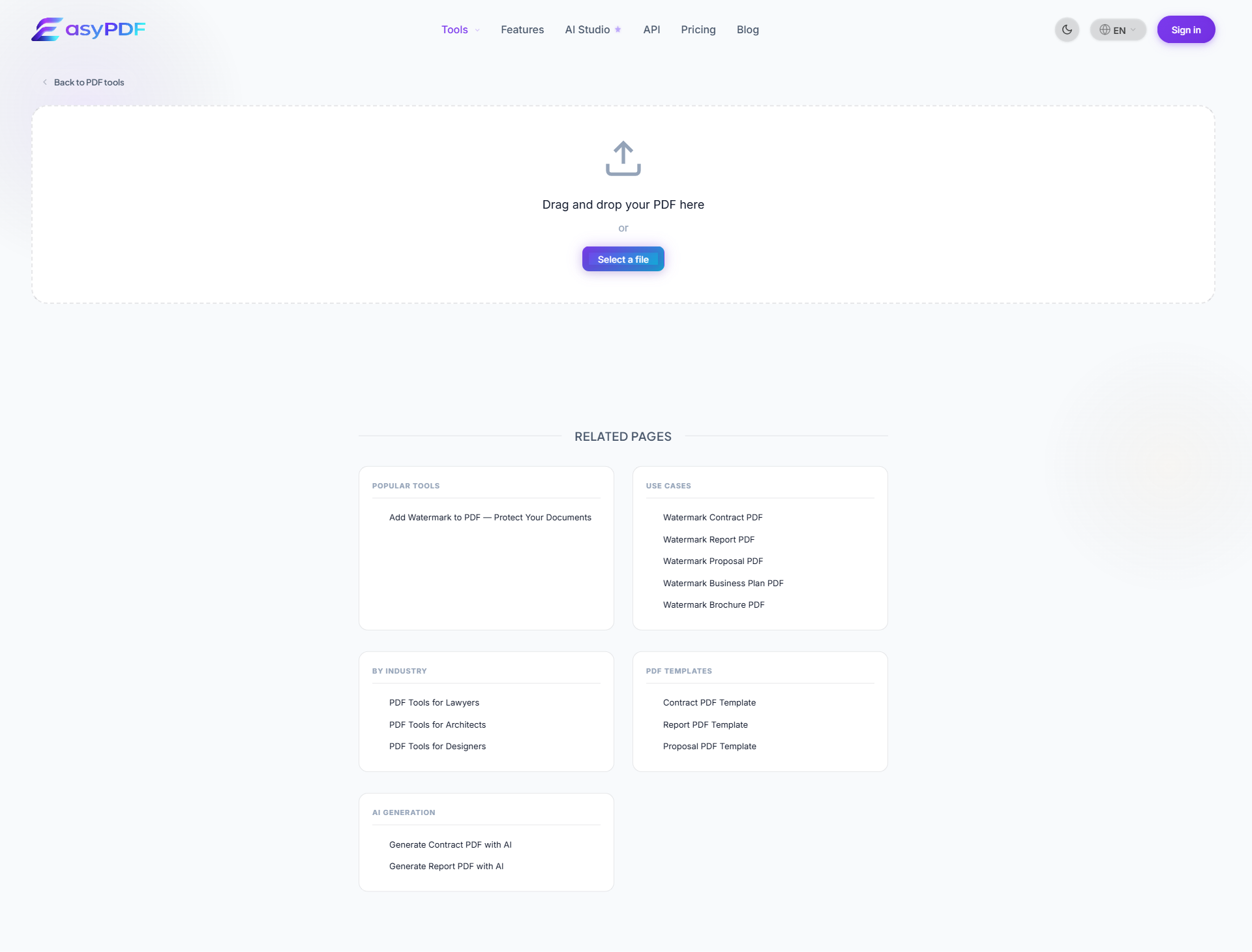 Watermark Proposal PDF mematuhi HubSpot Indonesia — EasyPDF